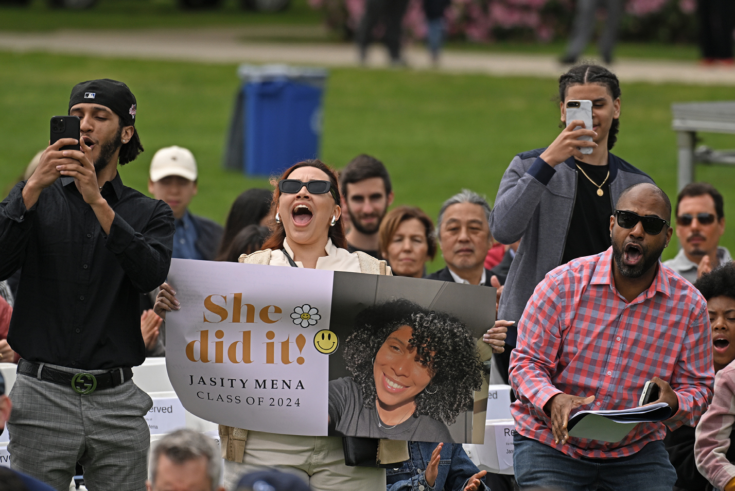 Families celebrate their graduates